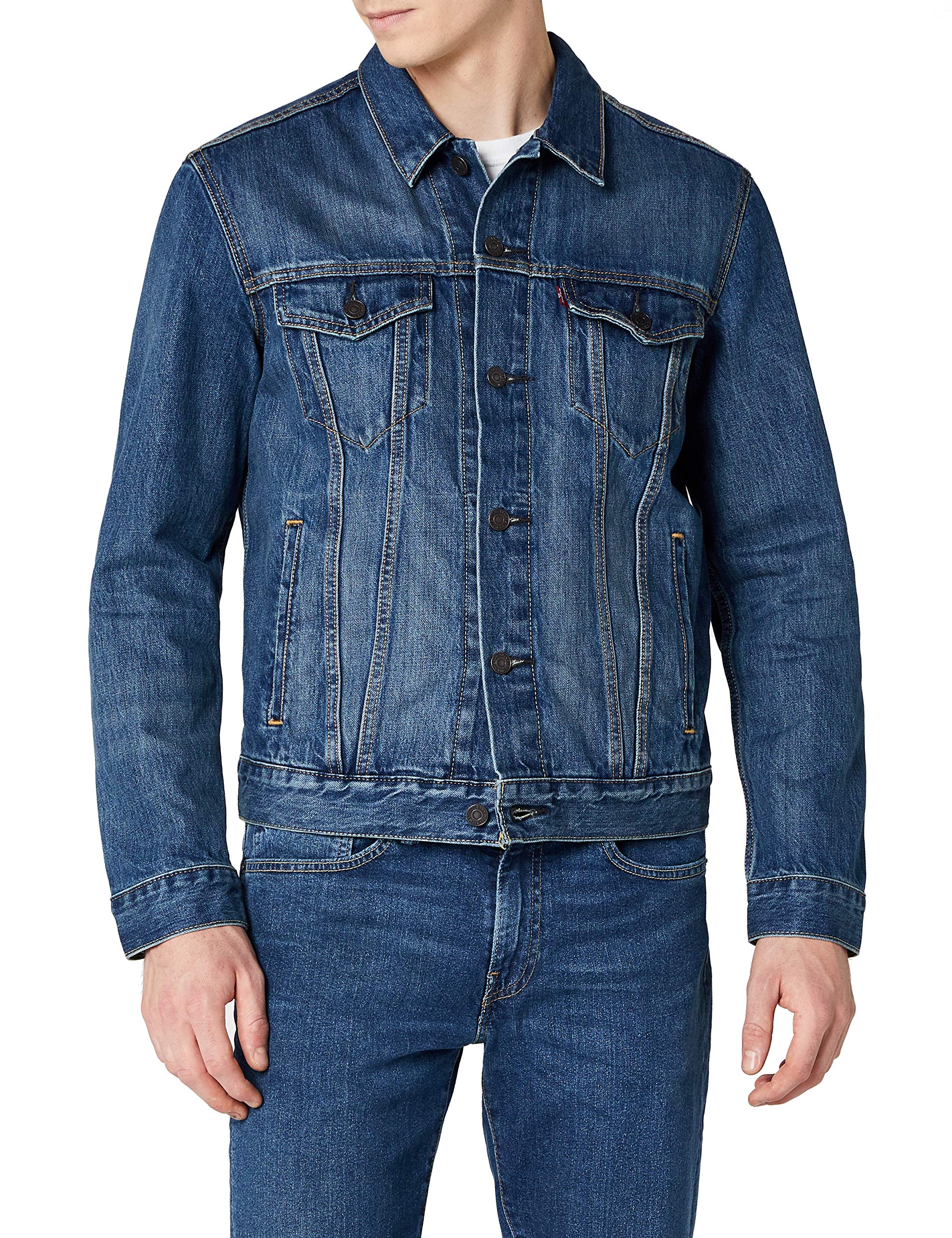 Levi's Herren Jeansjacke the Trucker Jacket Blauthe Shelf 0136, X Large Levi's Herren Jeansjacke the Trucker Jacket Blauthe Shelf 0136, X Large