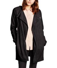 Moda 34 Femme Creme Noir Vero Suede Jacket Fake Vmvolonte Manteau Z1PdxTn