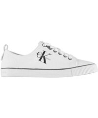 calvin klein dora canvas trainers