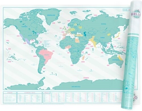 luckies mapa LUCKIES Stírací mapa světa Hello edition   Glami.cz luckies mapa