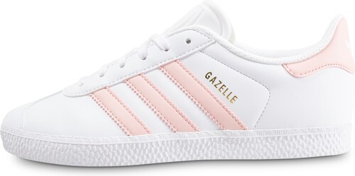 adidas Baskets/Streetwear/Tennis Gazelle Junior Blanche Et Rose ... adidas Baskets/Streetwear/Tennis Gazelle Junior Blanche Et Rose Enfant