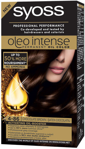 Syoss Oleo Vopsea De Par Color Oleo Intense 4 86 Saten Ciocolatiu