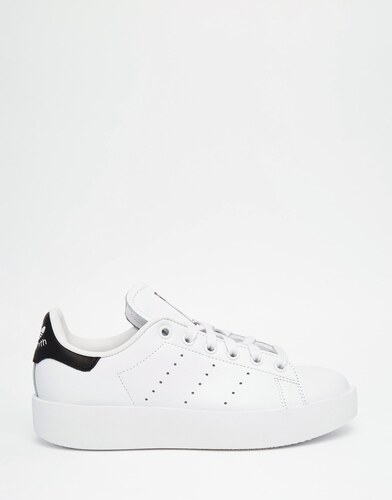 Adidas Originals - Stan Smith - Baskets à semelle double de couleur ... Adidas Originals - Stan Smith - Baskets à semelle double de couleur vive - Blanc