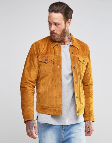 veste levis daim col fourrure veste levis daim col fourrure