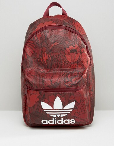 Fleurs Adidas Logo Trèfle Avec Originals À Sac Rouge Dos w6p6xR