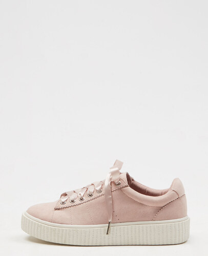 Rose Couleur Plateforme À Poudré Femme Taille Baskets 36 Crantée xPXqwI6p
